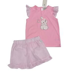 NWT Lil Cactus 6Y Bunny Shorts Set